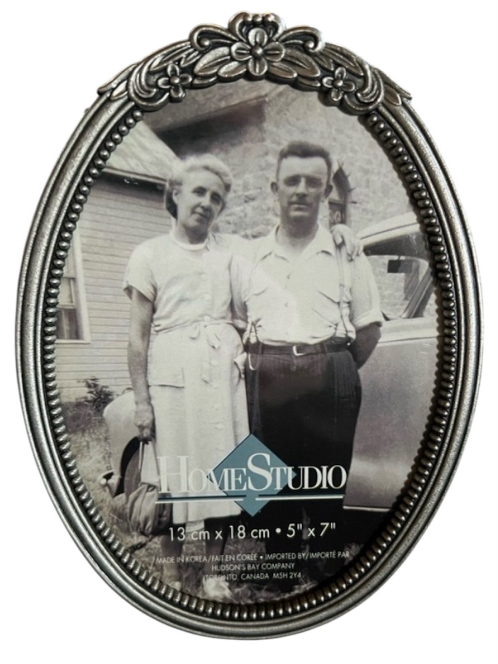 Ornate Oval Silver 5x7 Picture Frame – Vintage Inspired | Victorian Style